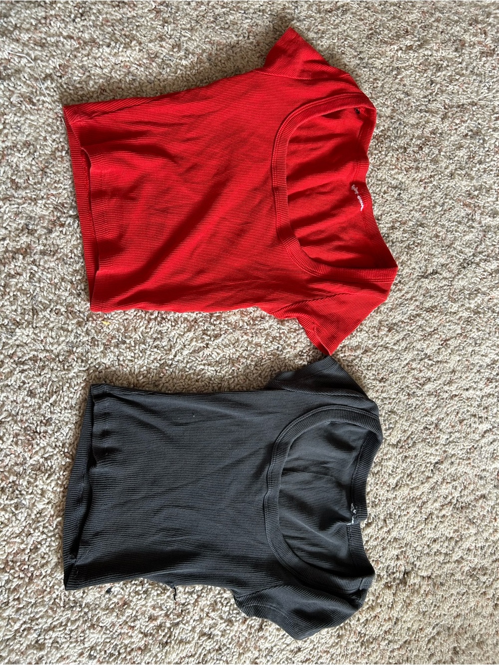 H&M dark grey and red scoop neck bundle